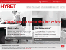 Tablet Screenshot of hyret.dk